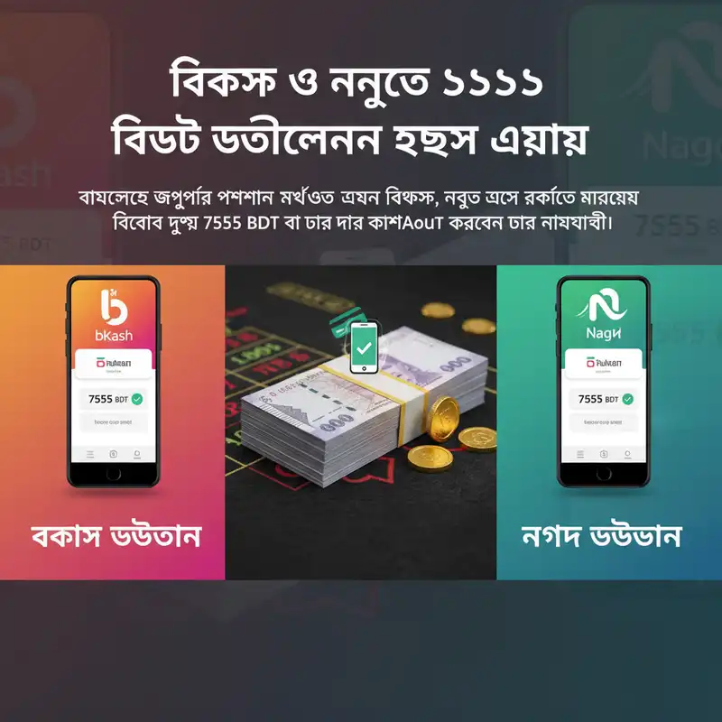 বিকাশ ও নগদ উত্তোলন